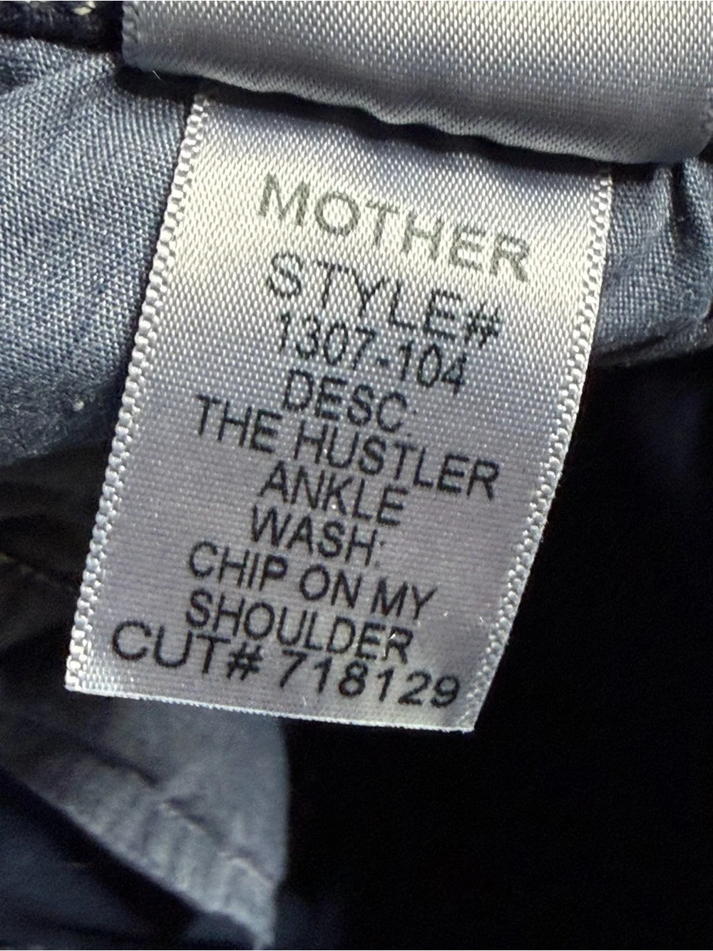Mother The Hustler Ankle Chip On My Shoulder